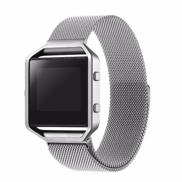 Touch Rage Milanese Loop, Magnetic Closure, for Fitbit Blaze Smartwatch, Silver