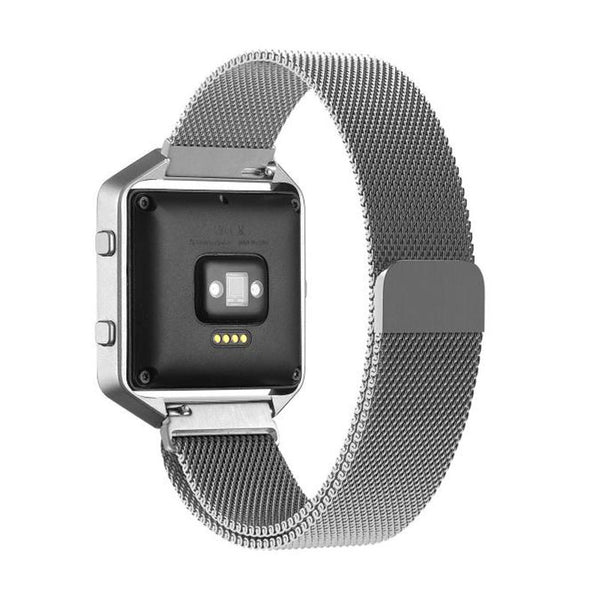 Touch Rage Milanese Loop, Magnetic Closure, for Fitbit Blaze Smartwatch, Silver