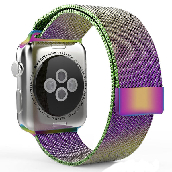 Touch Rage Milanese Loop, Magnetic Closure Clasp, for Series 1 and Series 2 Apple Watch,  Colorful