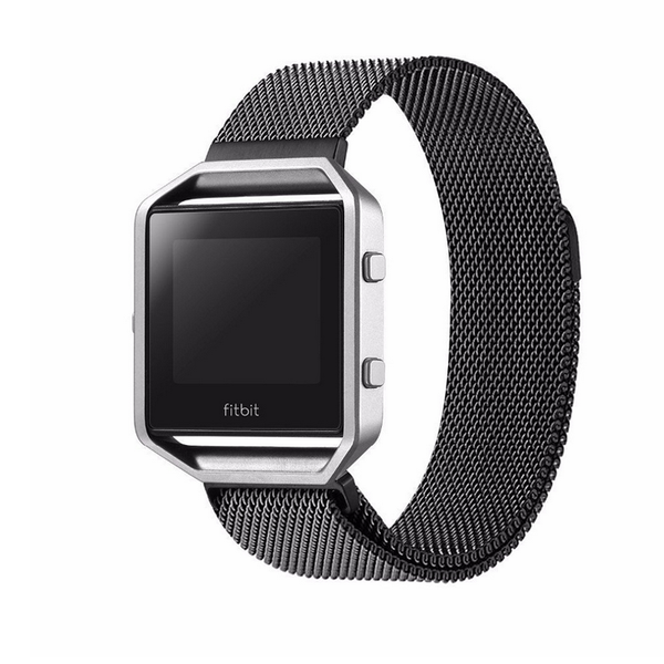 Touch Rage Milanese Loop, Magnetic Closure, for Fitbit Blaze Smartwatch, Black