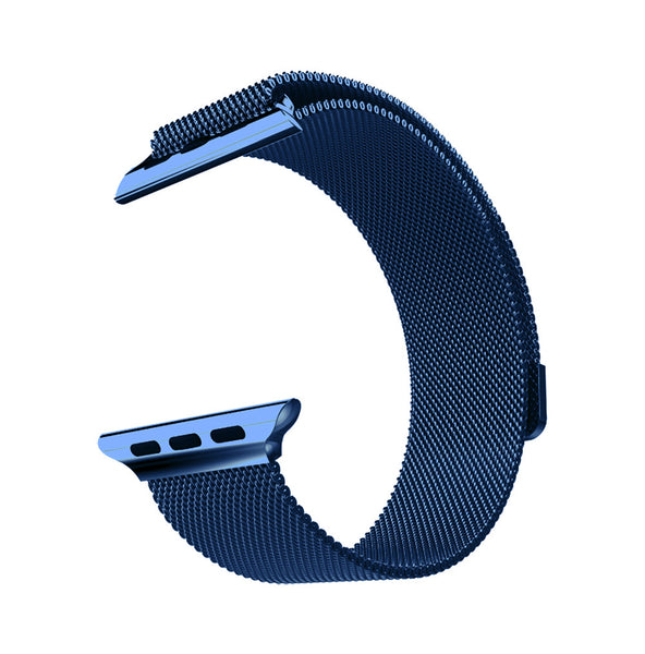 Touch Rage Milanese Loop, Magnetic Closure Clasp, for Series 1 and Series 2 Apple Watch, Blue