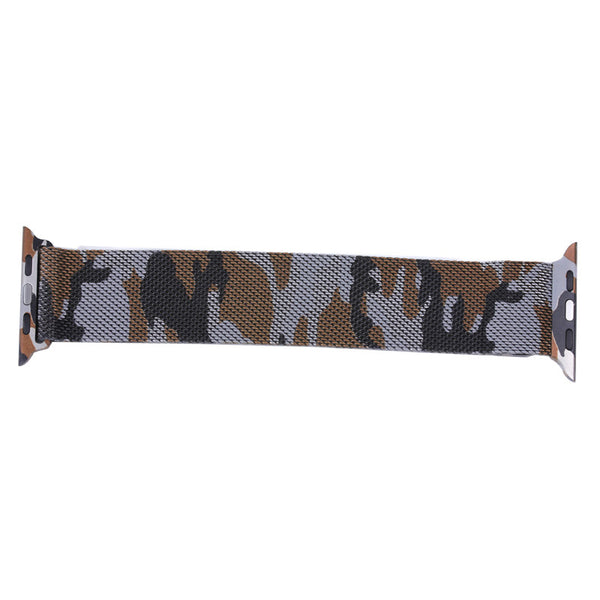 Touch Rage Milanese Loop, Magnetic Closure Clasp, for Series 1 and Series 2 Apple Watch, Camo