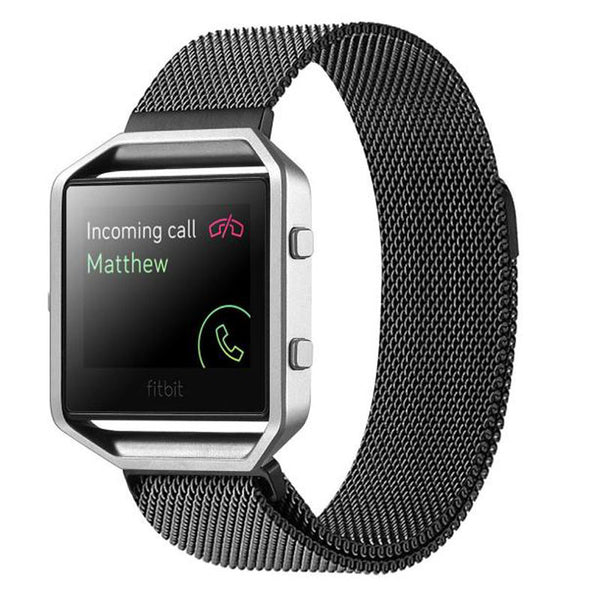 Touch Rage Milanese Loop, Magnetic Closure, for Fitbit Blaze Smartwatch, Black
